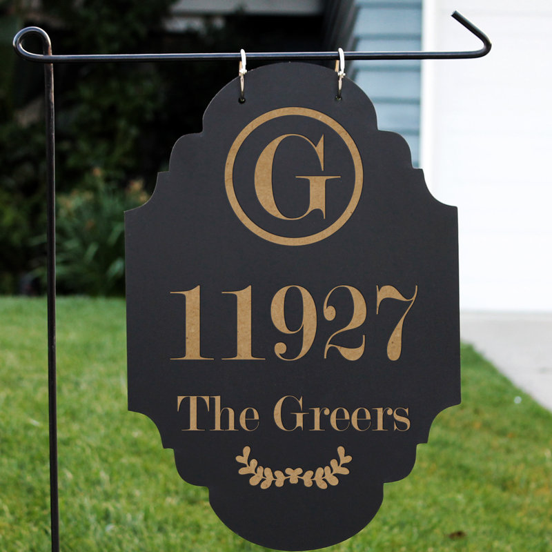 Etchey Blackboard 3Line Hanging Address Plaque & Reviews Wayfair.ca